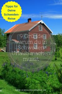 9 Gründe Urlaub Schweden rotes Schwedenhaus Garten