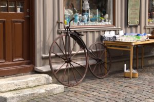 Göteborg Straße altes Fahrrad antik