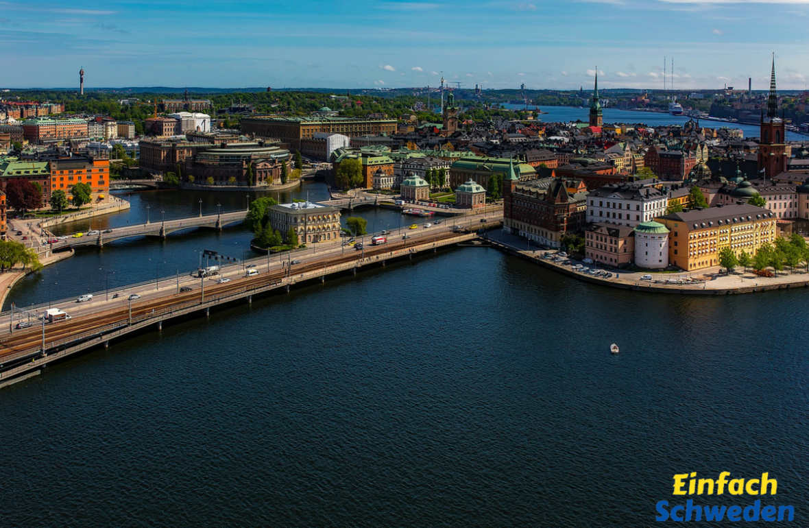 Stockholm im Sommer Schweden Sverige sommar Wasser