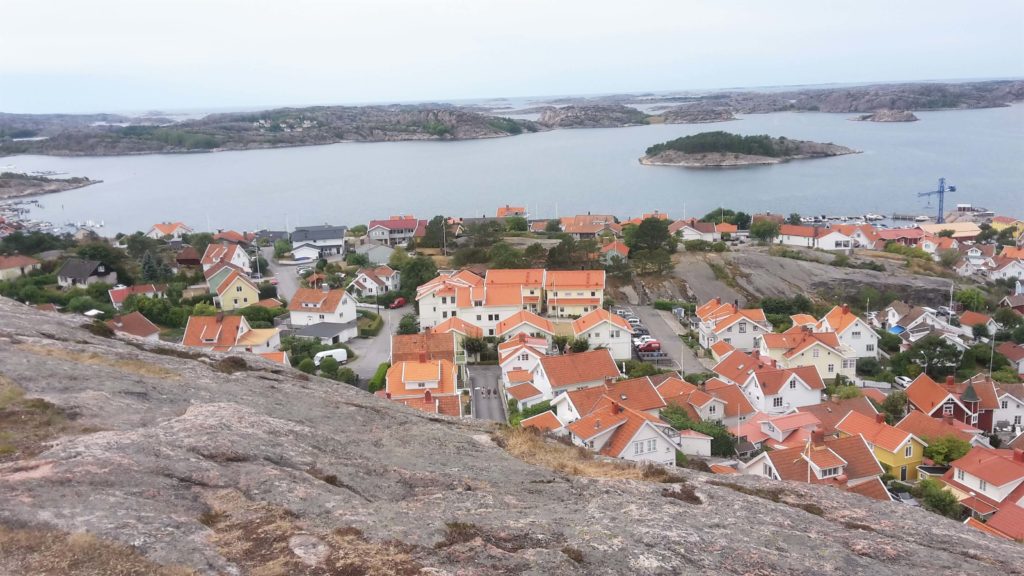 Fjällbacka Bohuslän Westküste Västkust Schweden Klippen Häuser Wasser