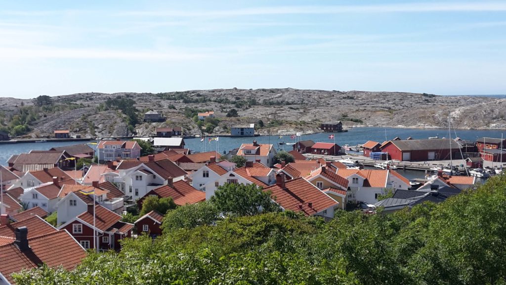 Mollösund Bohuslän Schweden Westküste Klippen Häuser Sommer