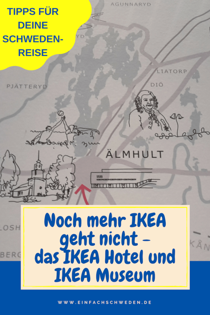 In Älmhult ist die Wiege von IKEA, dem schwedischen Möbelhandel, der auf der ganzen Welt bekannt ist. Im IKEA Hotel und IKEA Museum kannst Du viel über das beeindruckende schwedische Unternehmen lernen. #einfachschweden #ikea #älmhult #ikeainälmhult #schweden #urlaubinschweden
