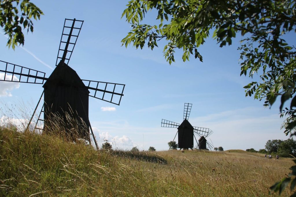 Öland Mühle Mühlen Himmel Insel Landschaft Schweden Sweden Sverige