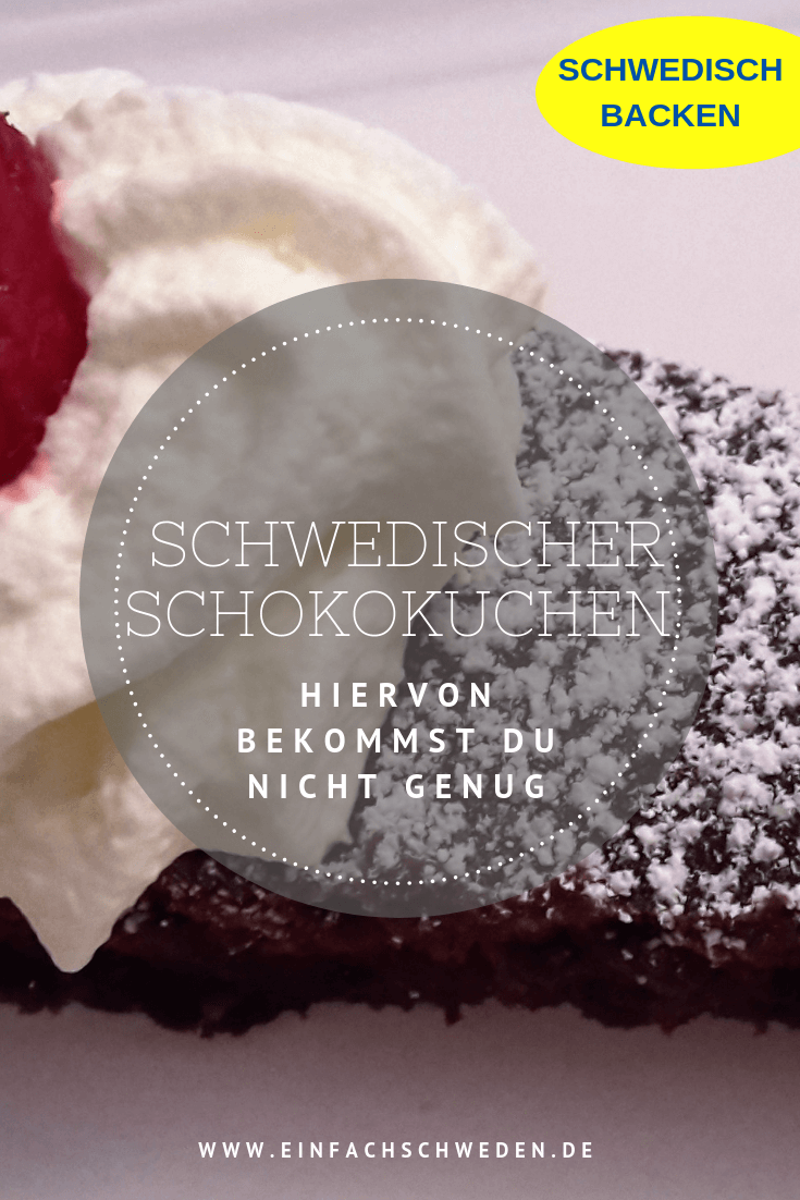 Kladdkaka – schwedischer Schokoladenkuchen - einfachschweden.de