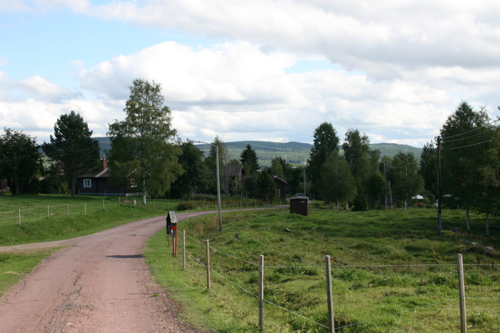 Klockarberg Schweden Dalarna Weite Wiese