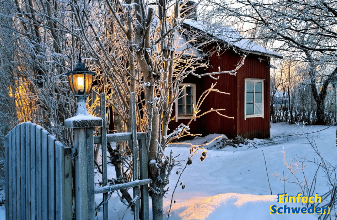 Jahresrückblick 2019 EinfachSchweden Schweden Schnee Winter rotes Haus
