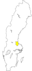 Gästrikland Schweden Landschaft Silouette