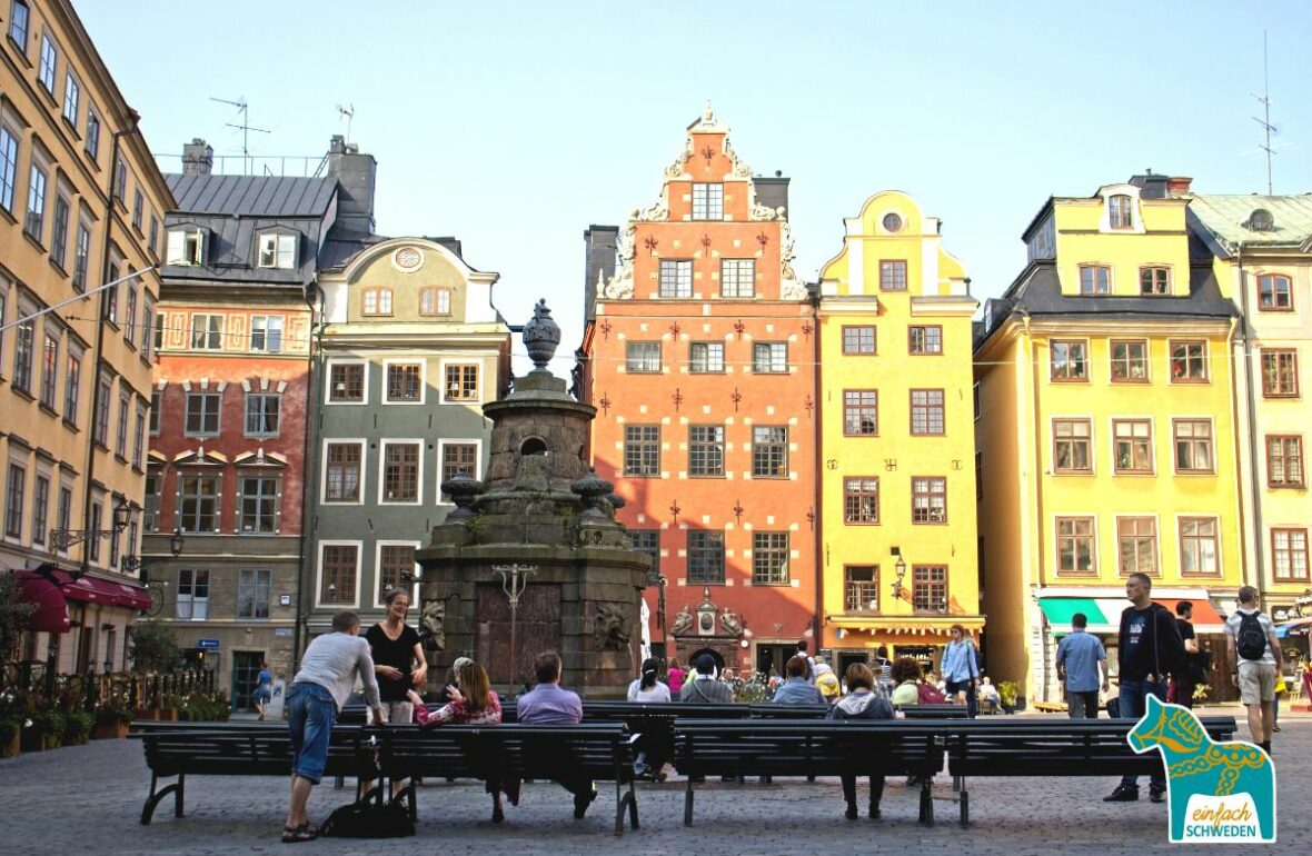 Stockholm Hauptstadt Schweden Gamla Stan Häuser Marktplatz Fun Facts interessante Fakten