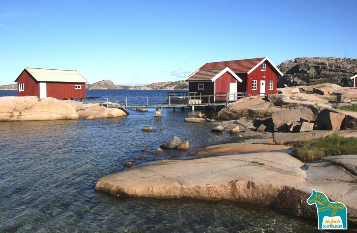 Auswandern nach Schweden Bohuslän Westküste Schären Meer Wasser Häuser Klippen